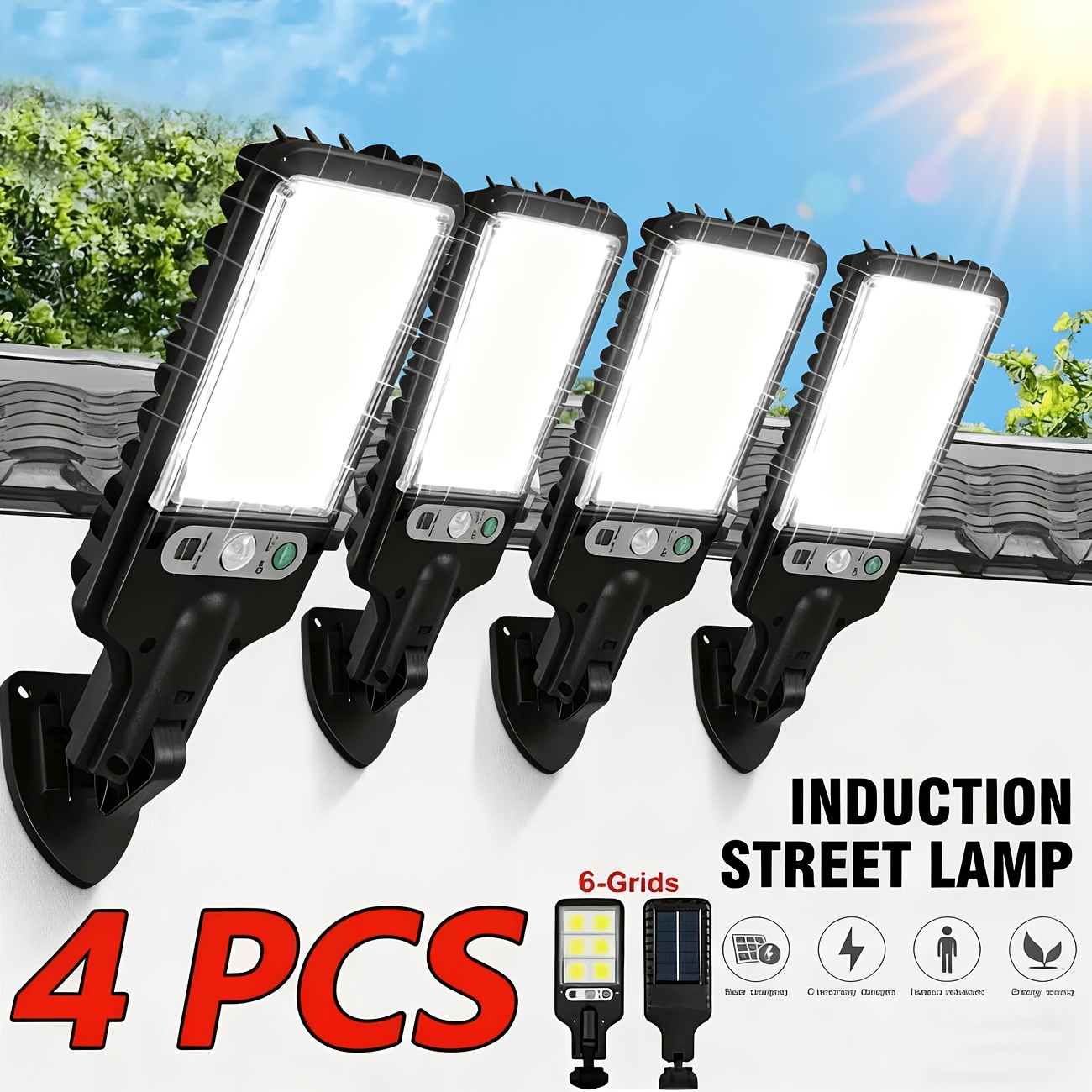 Lampione Solare da Esterno a 3 - Solar Street Light Led recensione e prezzo